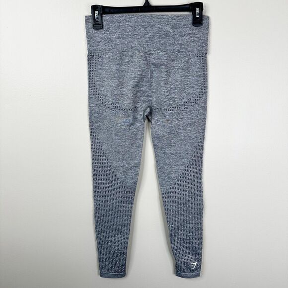 Gymshark Size Small Vital Seamless Leggings in Smokey Gray Marl - Picture 2 of 11
